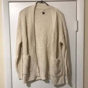 Cream Open Knit Cardigan
